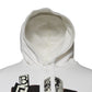 White Caesar Cotton Hooded Pullover Sweater