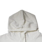 White Caesar Cotton Hooded Pullover Sweater