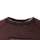 Brown Logo Cotton Crew Neck Pullover Sweater