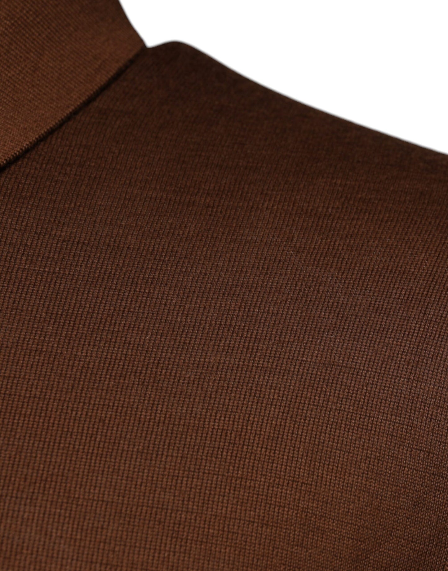 Brown Cashmere Buttoned Men Pullover Sweater