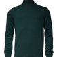 Green Cashmere Turtleneck Men Pullover Sweater