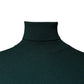 Green Cashmere Turtleneck Men Pullover Sweater