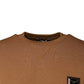 Brown Logo Plaque Crew Neck Pullover Sweater