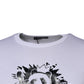 White Panda King Cotton Crew Neck T-shirt