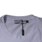 White Logo Patch Cotton Crew Neck T-shirt