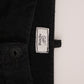 Elegant Black Cotton Corduroy Pants