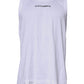 White Logo Cotton Sleeveless Tank T-shirt