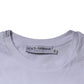 White DG Logo Cotton Crew Neck T-shirt