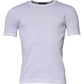 White Cotton Crew Neck Short Sleeves T-shirt