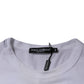 White Cotton Crew Neck Short Sleeves T-shirt