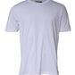 White Cotton Crew Neck Short Sleeves T-shirt