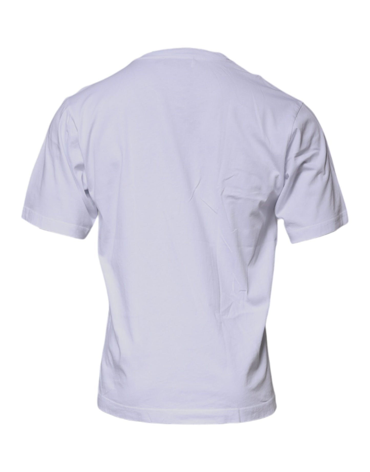 White DG Logo Cotton Crew Neck T-shirt