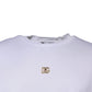 White DG Logo Crew Neck Short Sleeve T-shirt