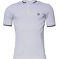 White Cotton Crown Collared Polo T-shirt