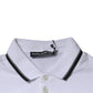 White Cotton Crown Collared Polo T-shirt