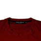 Red DG Eye Cotton Crew Neck T-shirt