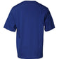 Blue Logo Print Cotton Men Crew Neck T-shirt