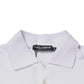 White Cotton Logo Plaque Collared Polo T-shirt