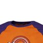 Orange Purple Graphic Print Short Sleeves T-shirt