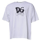 White DG Logo Cotton Crew Neck T-shirt