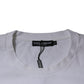 White DG Logo Cotton Crew Neck T-shirt