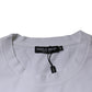 White DG Logo Cotton Crew Neck T-shirt