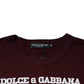 Dark Red D&G King Of Love Crew Neck T-shirt