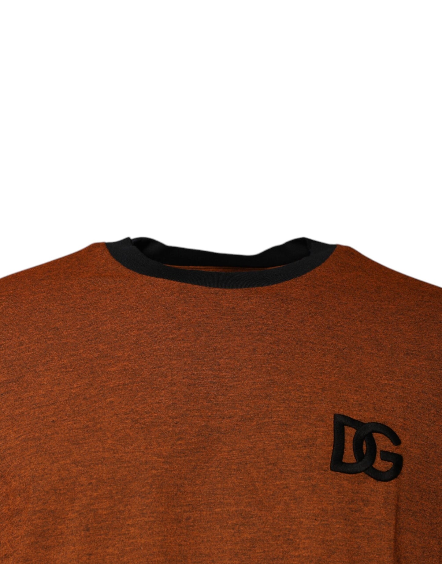 Brown DG Logo Cotton Crew Neck T-shirt