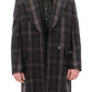 Sicilia Checkered Wool Blend Coat