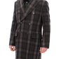 Sicilia Checkered Wool Blend Coat