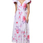 White Floral Cotton Maxi Dress