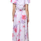 White Floral Cotton Maxi Dress