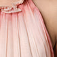 Pink Sleeveless Pleated A-line Maxi Dress