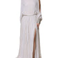 Off White Embellished Long Maxi Dress