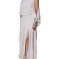 Off White Embellished Long Maxi Dress