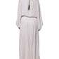 Off White Embellished Long Maxi Dress