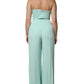 Mint Green One Shoulder Long Jumpsuit Dress