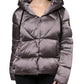 Violet Puffer Quilted Hooded Women Coat Jacket