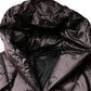 Violet Puffer Quilted Hooded Women Coat Jacket