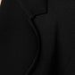 Black Viscose Single Breasted Blazer Jacket