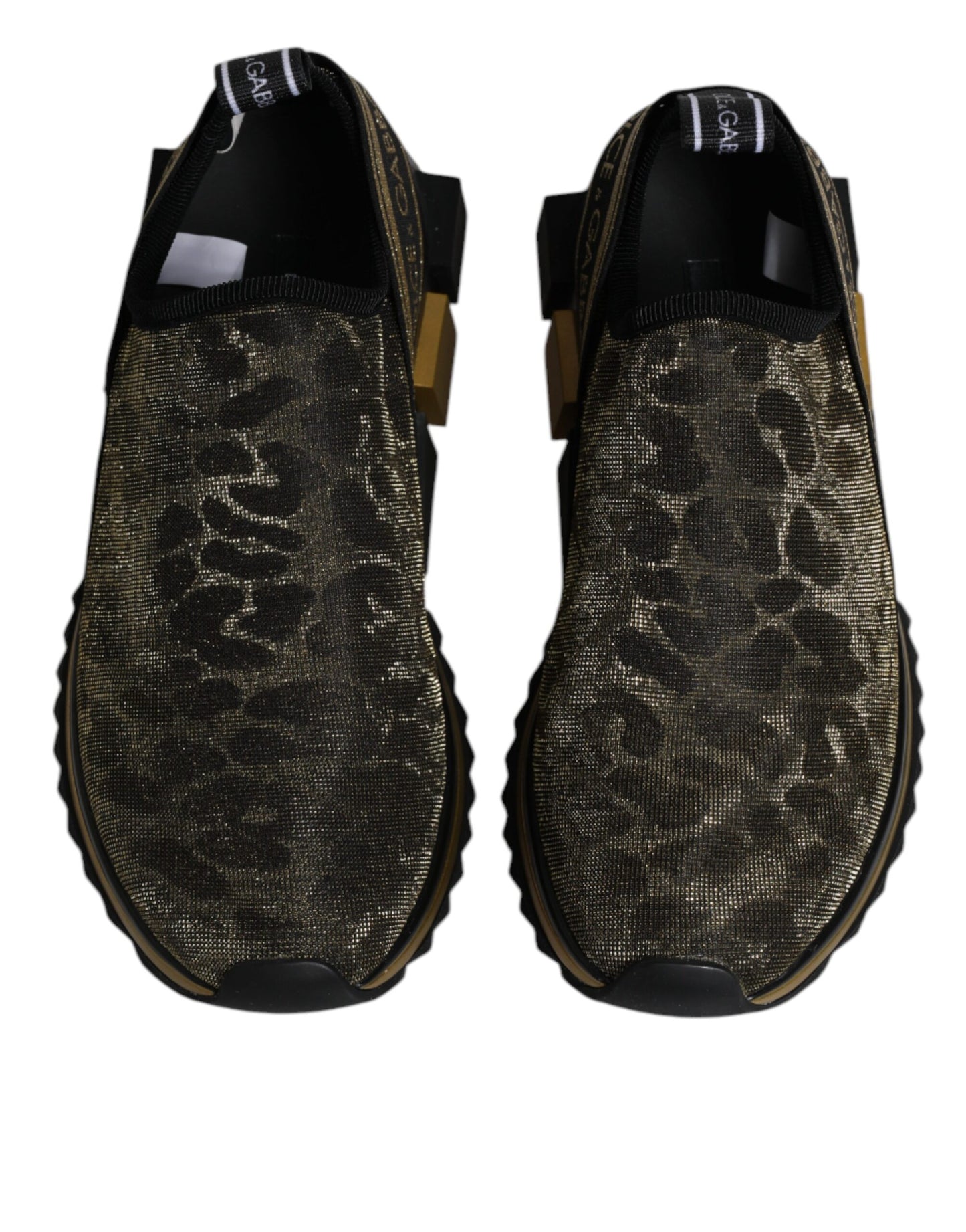 Gold Glitter Leopard Sorrento Sneakers Shoes