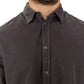 Chic Green Cotton Casual Men's Shirt