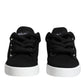 Black Portofino Low Top Sneakers Shoes