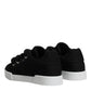 Black Portofino Low Top Sneakers Shoes