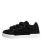 Black Portofino Low Top Sneakers Shoes