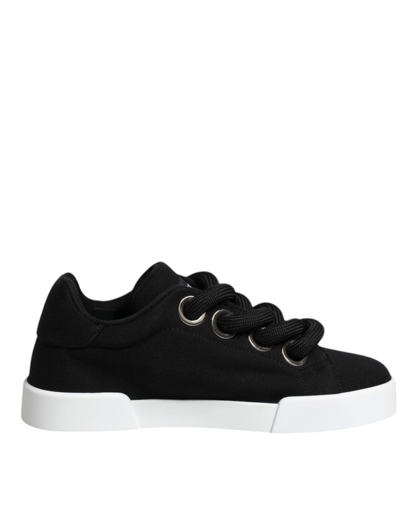 Black Portofino Low Top Sneakers Shoes