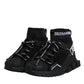 Black Sorrento Socks Logo Sneakers Shoes