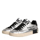 Silver Calf Leather Portofino Sneakers Shoes