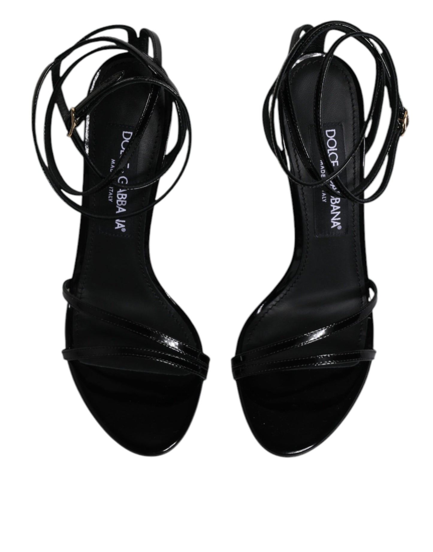 Black KEIRA Heels Ankle Strap Sandals Shoes