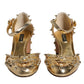 Gold Studs Vally Slingback Sandals Shoes